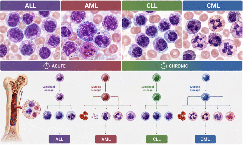 Four Core Leukemia Subtypes