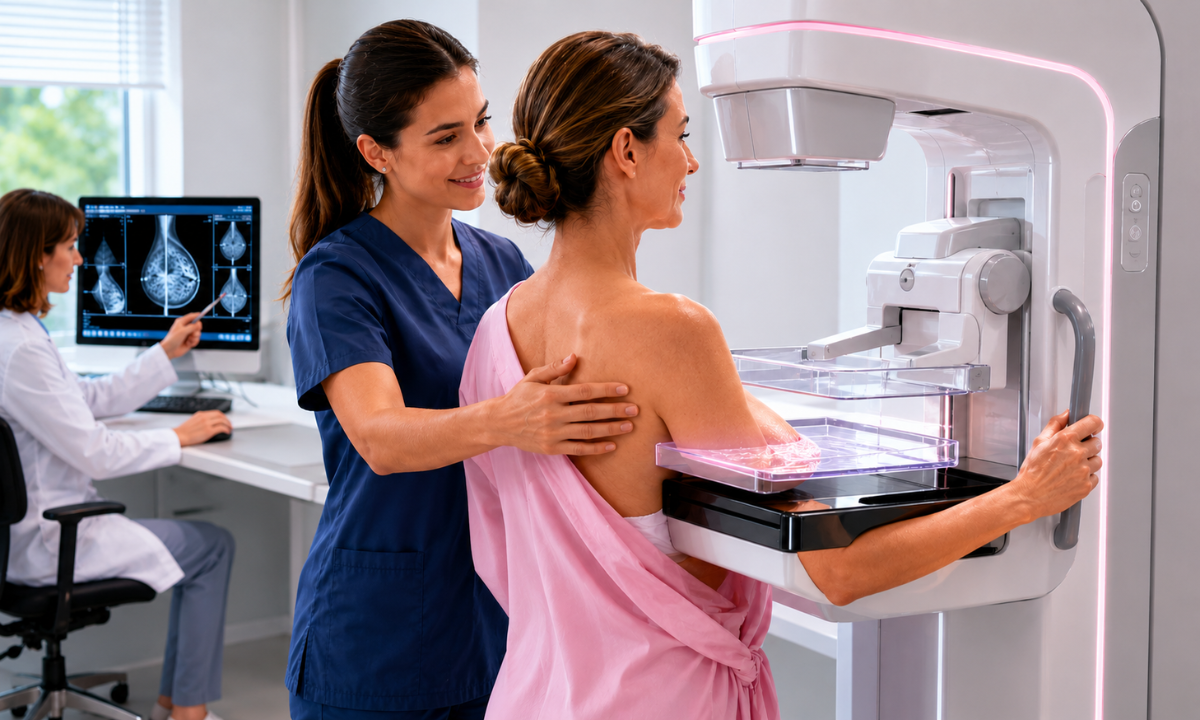 Breast cancer screening test after 40