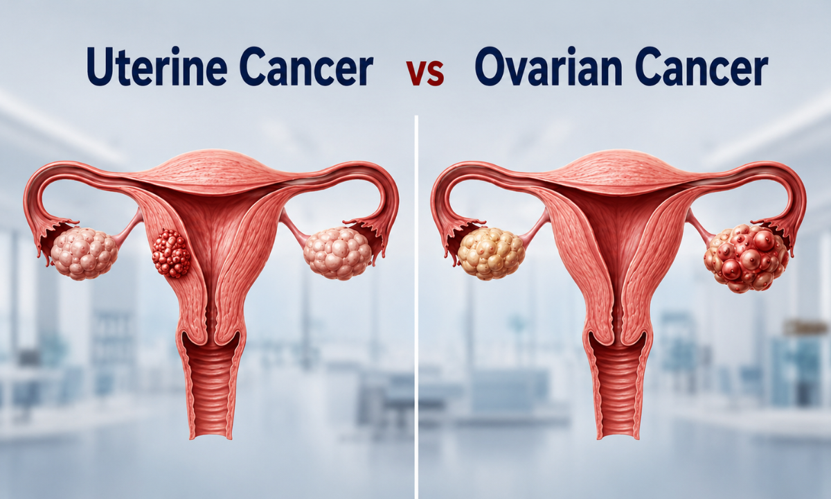 Uterine Cancer vs. Ovarian Cancer