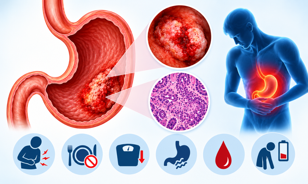 Stomach cancer symptoms and risk factors