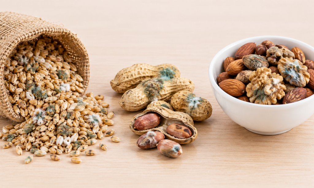 Mouldy grains, groundnuts, and nuts contaminated with aflatoxins linked to increased liver cancer risk