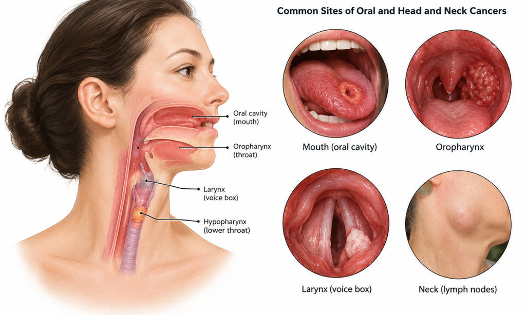 Oral and head and neck cancer symptoms and warning signs