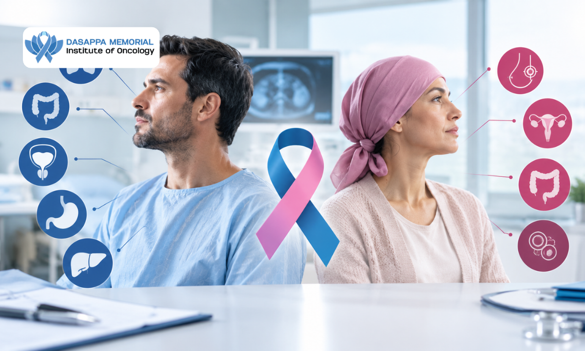 Deadliest cancers in men and women and their risk factors