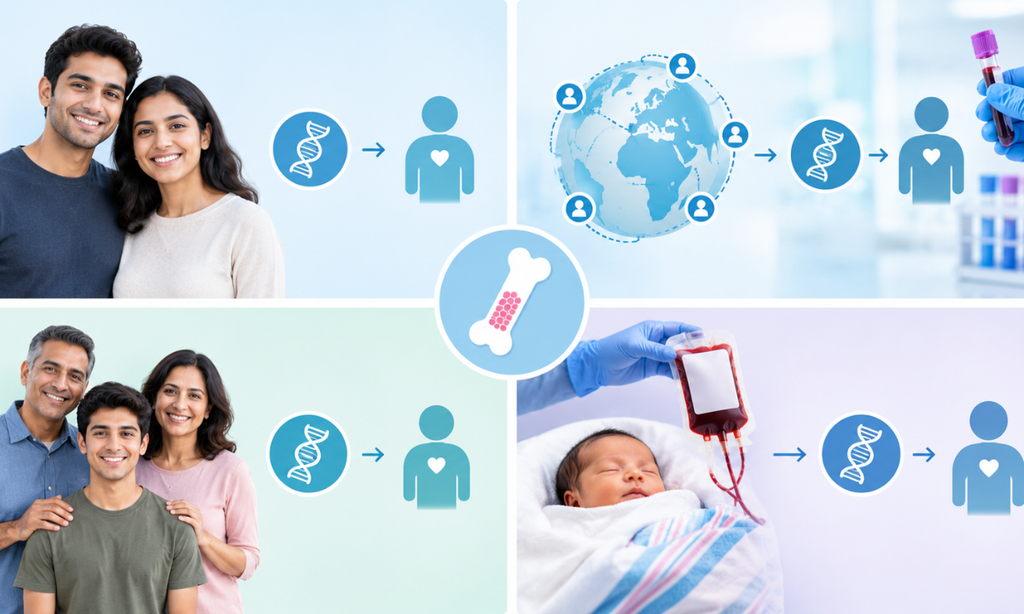 Different types of bone marrow transplant donors and donor sources